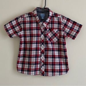 The Children’s Place Boys Madras Button Down Shirt